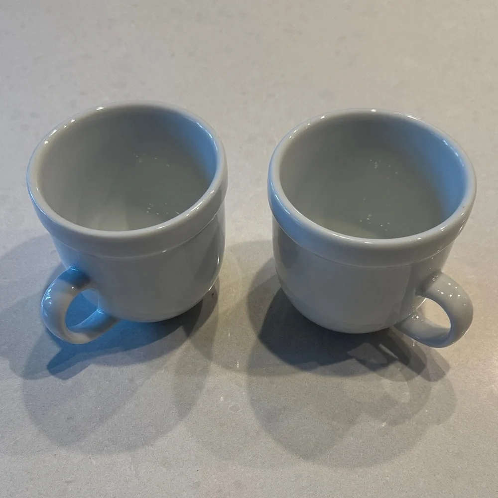 Pottery Barn Elegant Gray Mugs